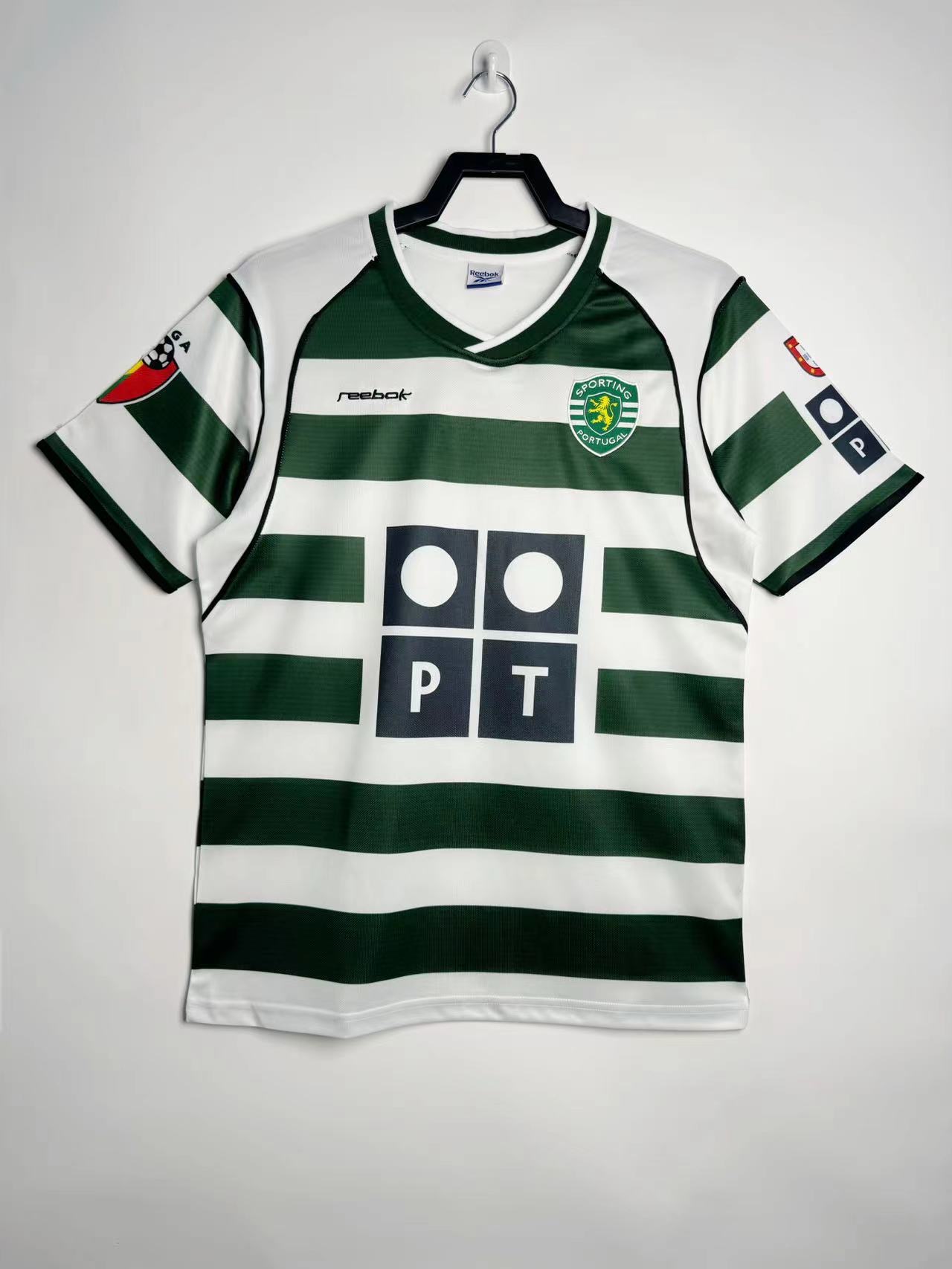 2001/2003 Retro Sporting Lisbon Home Football Shirt 1:1 Thai Quality