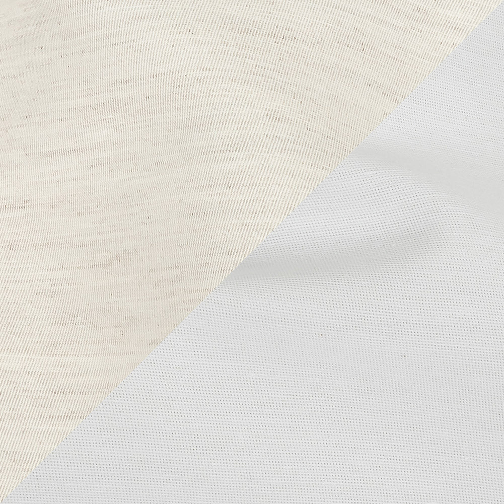 Heathered Ivory and White Reversible Double Wide Twill - Joann Fabrics