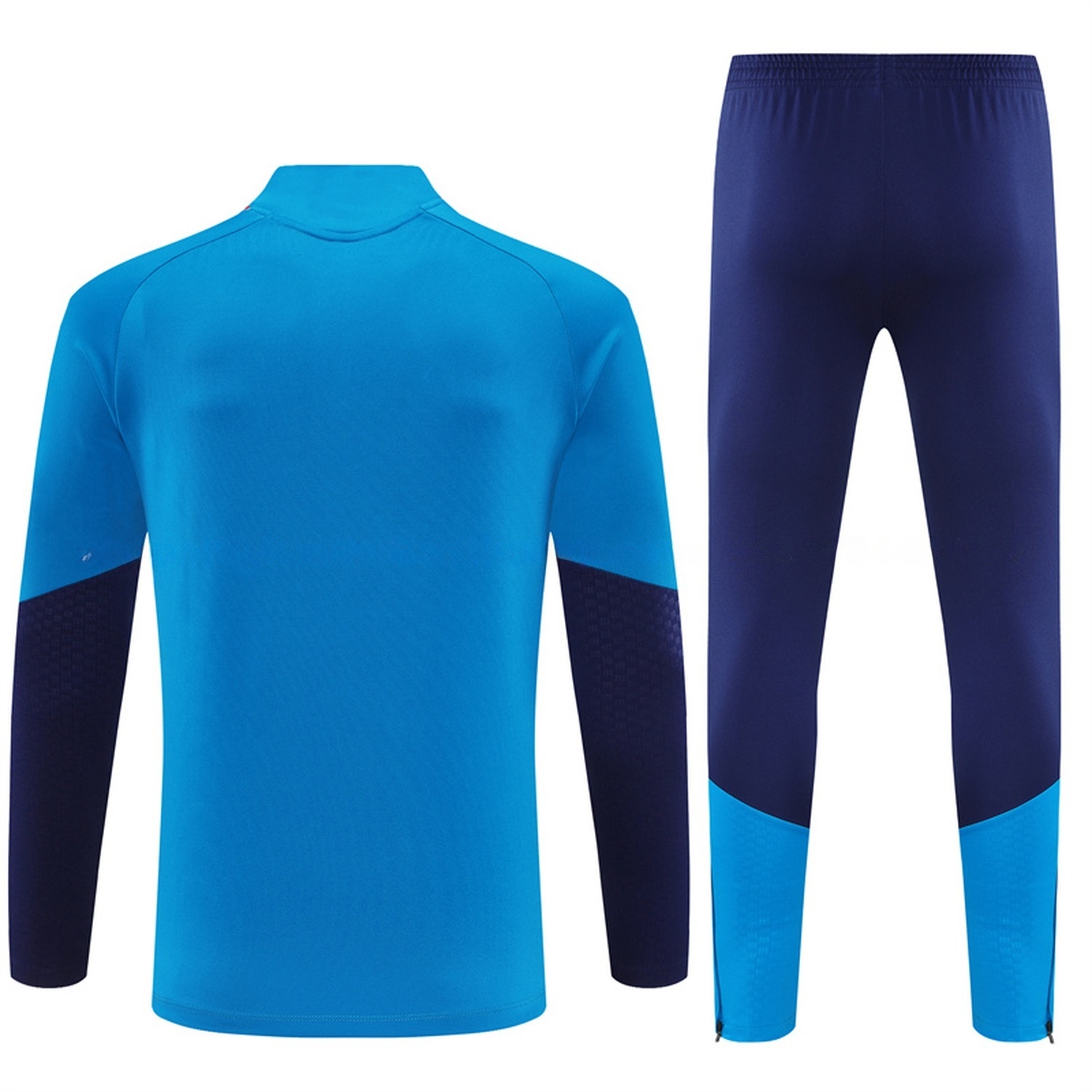 Spain 2026 Long Sleeve Training Set - Lake Blue Top & Deep Blue Pants - UnitedFutballJersey