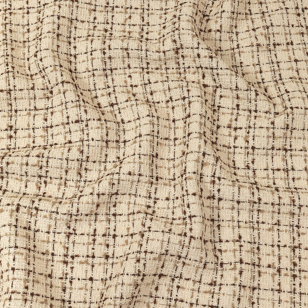 Fog, Amphora and Rocky Road Plaid Tweedy Polyester Boucle - Joann Fabrics