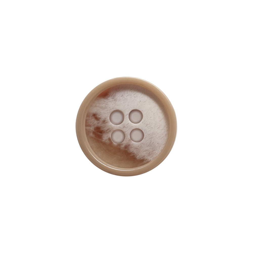Italian Beige and Ivory Abstract 4-Hole Plastic Button - 24L/15mm - Joann Fabrics