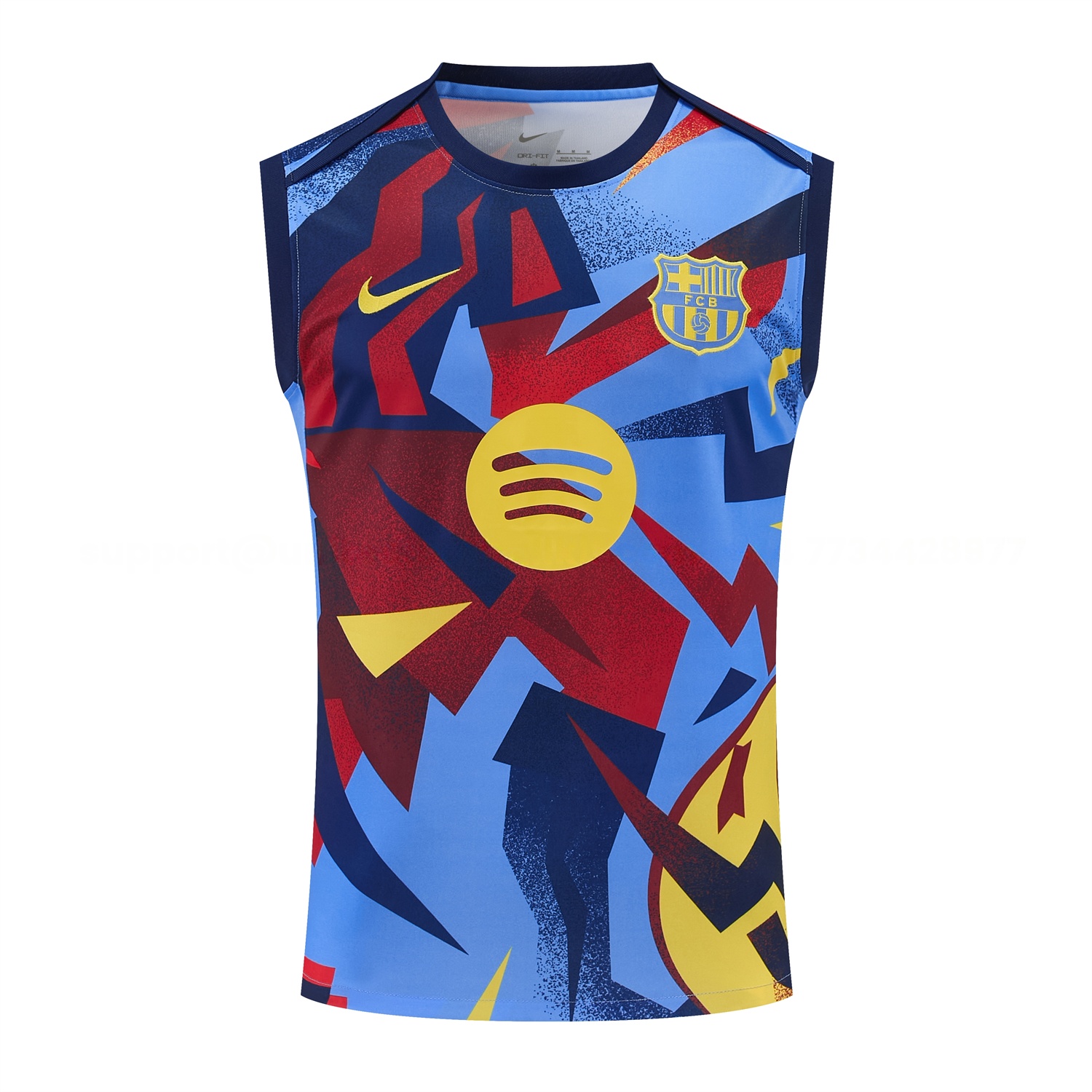 Barcelona 25-26 Vest Training Set - Colors Top & Dark Blue With Pink Accents Pants - UnitedFutballJersey