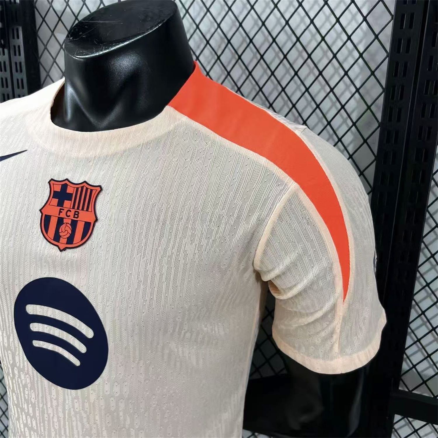 Barcelona 25-26 Beige Pre-Match Jersey - Player Version - UnitedFutballJersey