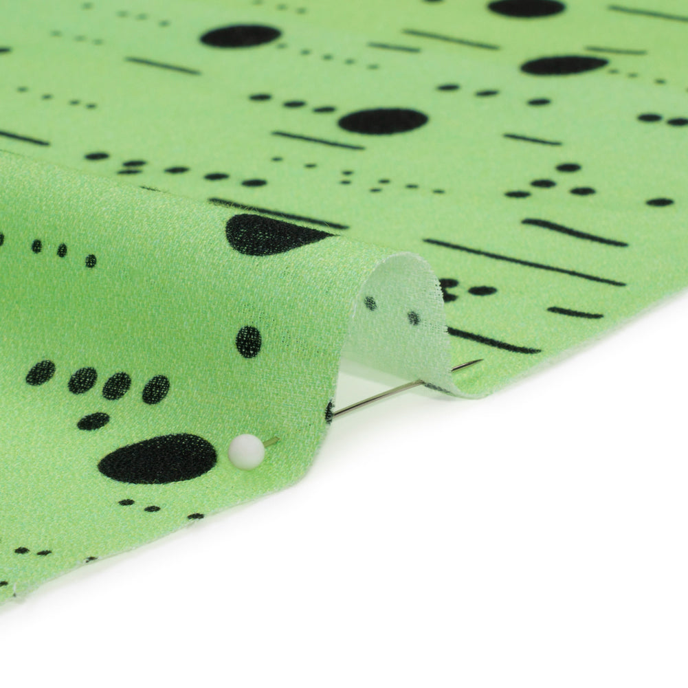 Mood Exclusive Mint Dot-Dash Decode Cotton Crepe - Joann Fabrics