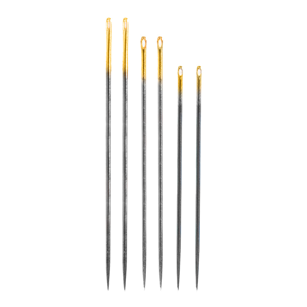 Clover Black Gold Quilting Needles - Assorted Sizes 9, 10, 12 - 6 ct - Joann Fabrics