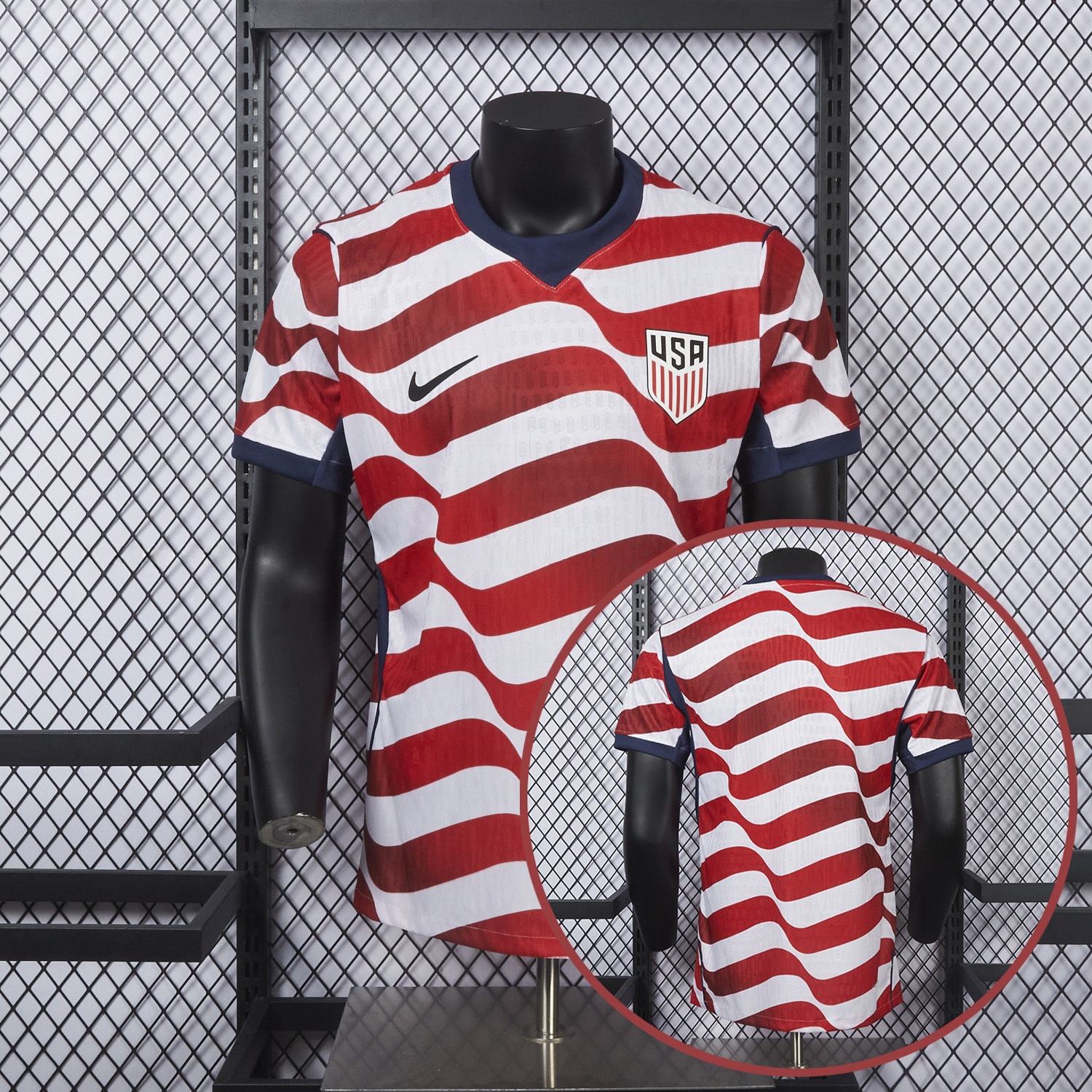 【Stripes on Both Sides】United States USA 2026 Home Jersey - Player Version - UnitedFutballJersey