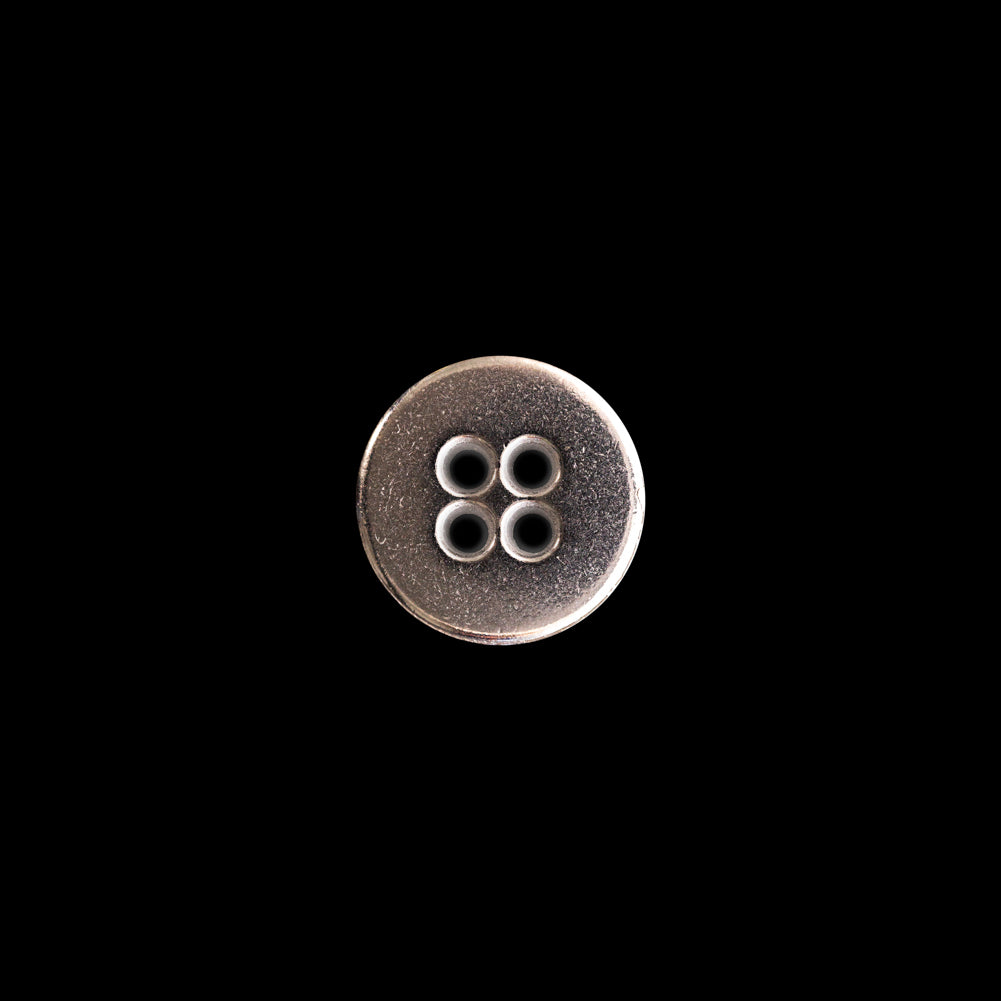 Italian Silver Metal 4-Hole Button - 18L/11.5mm - Joann Fabrics