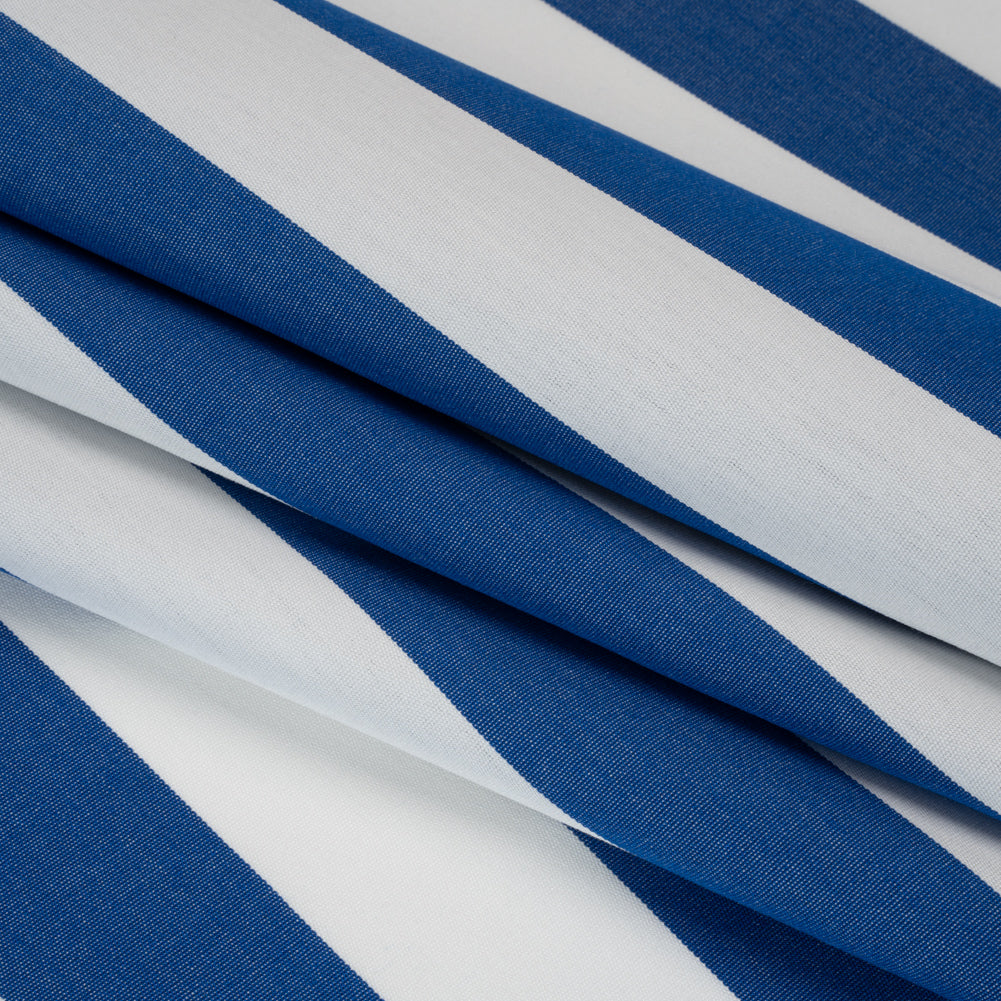 Outdoor Canvas - Royal Blue and White Awning Stripes - Joann Fabrics