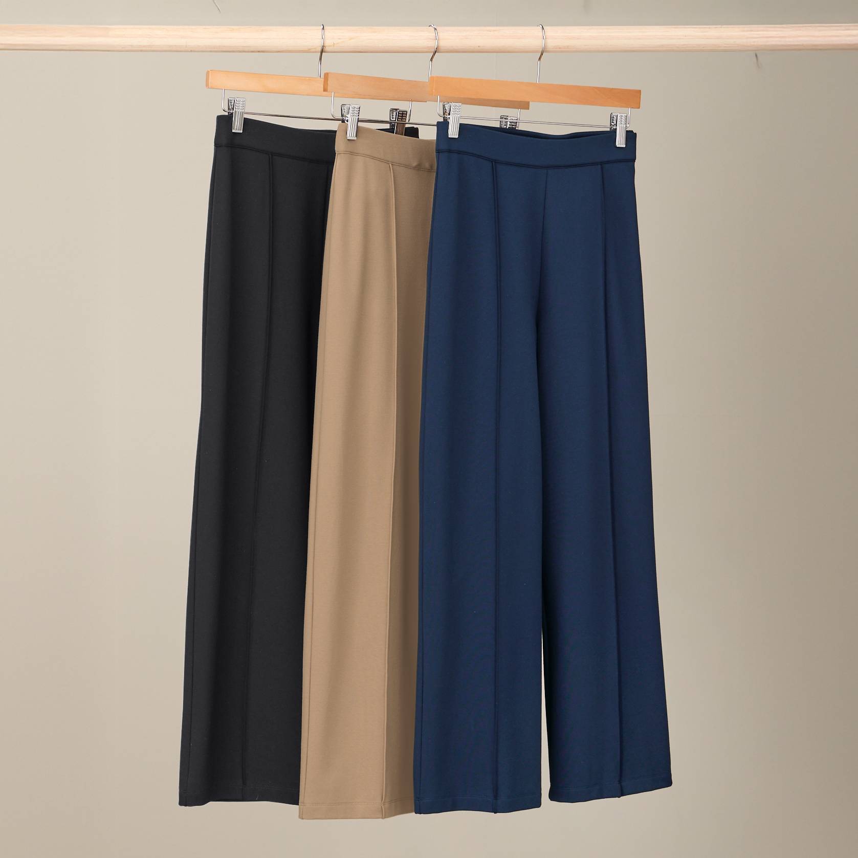 Slimsation Wide Leg Ponte Crop - Northstyle Catalog