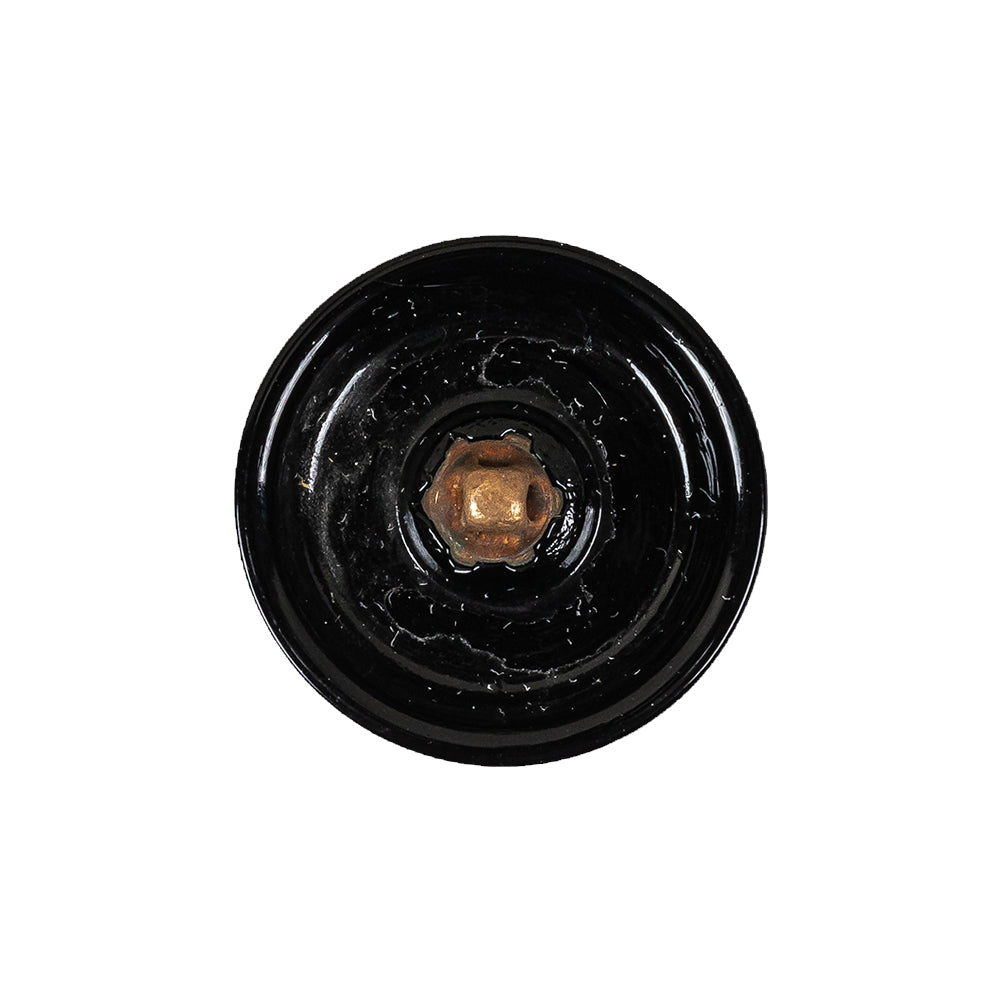 Vintage Matte Jet Smooth Top Faceted Shank Back Glass Button - 35L/22mm - Joann Fabrics