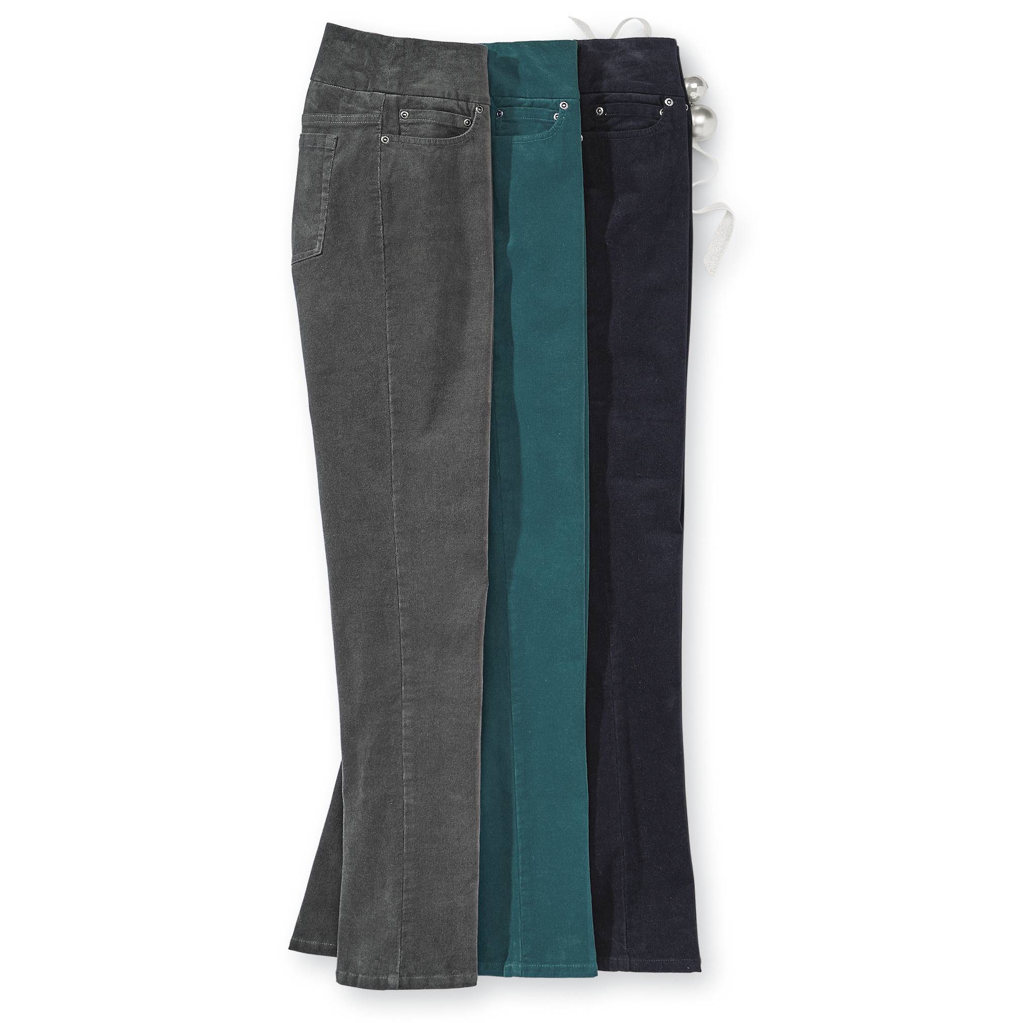 Slim Sation Pull On Corduroy Pants - Northstyle Catalog