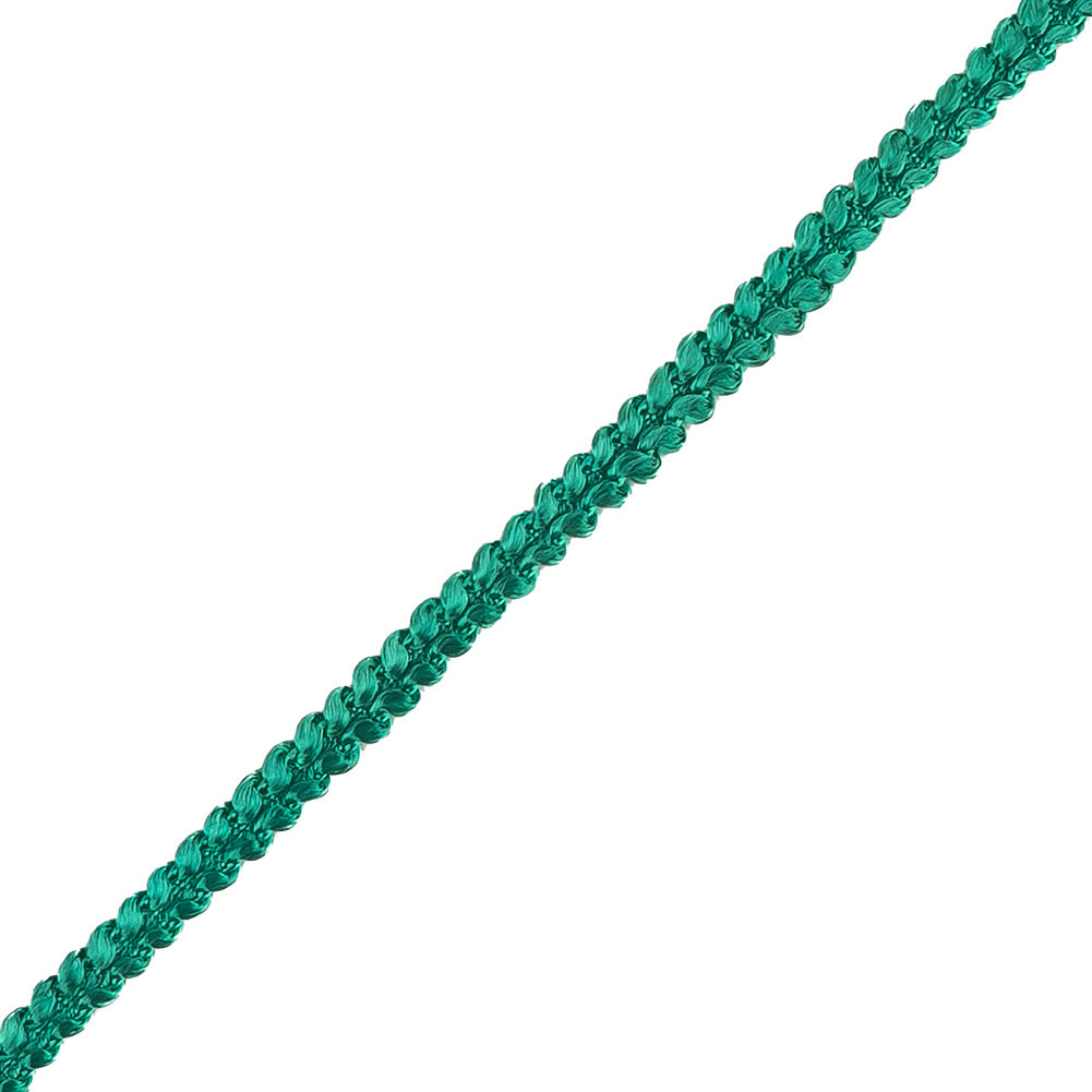 Teal Cotton Blend Braided Trim - 0.25