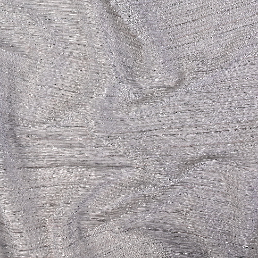Metallic Stretch Plisse - Silver - Natalia Collection - Joann Fabrics