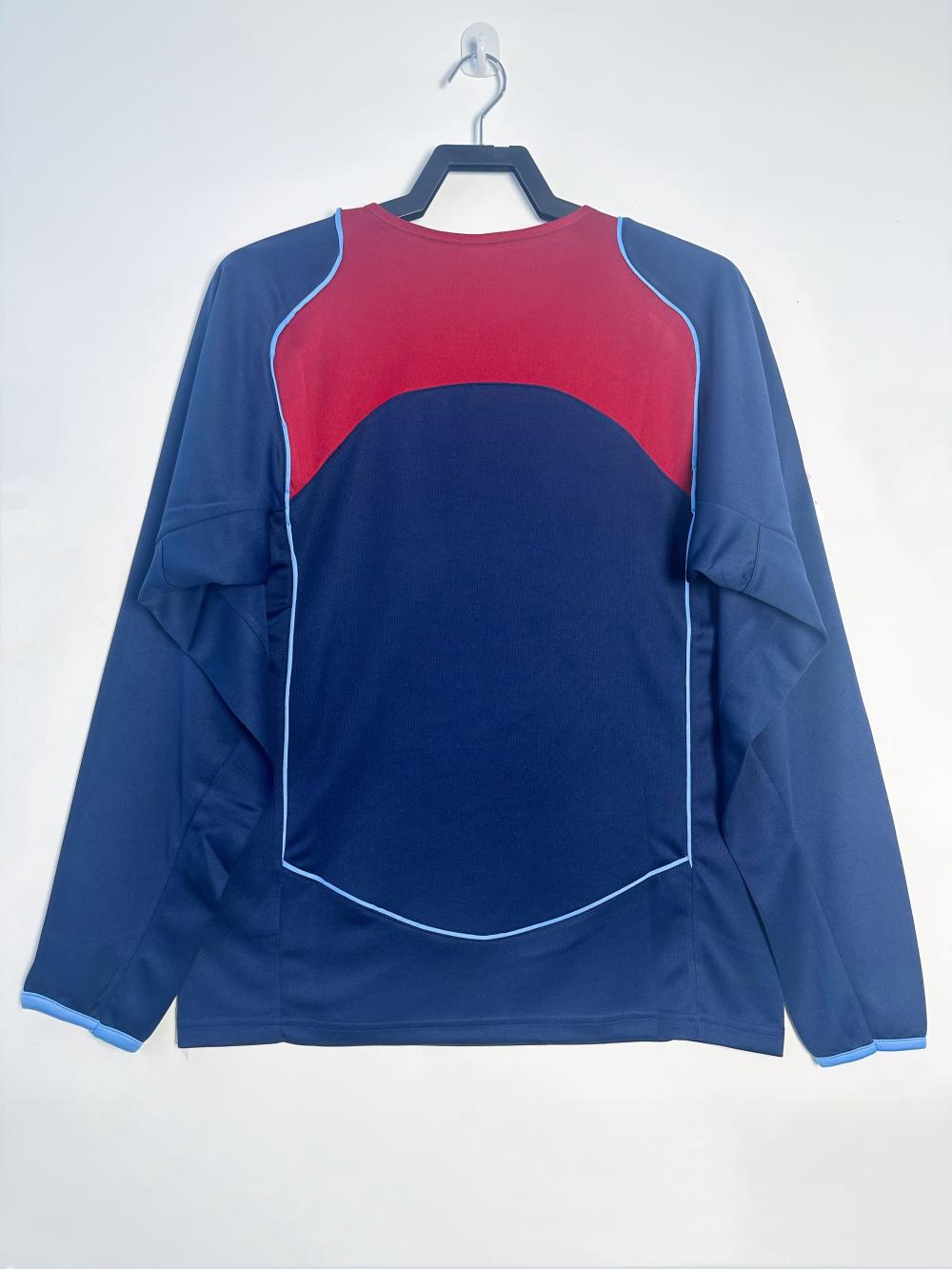 2004/2005 Retro Long sleeve Atletico Madrid Away Soccer Jersey 1:1 Thai Quality
