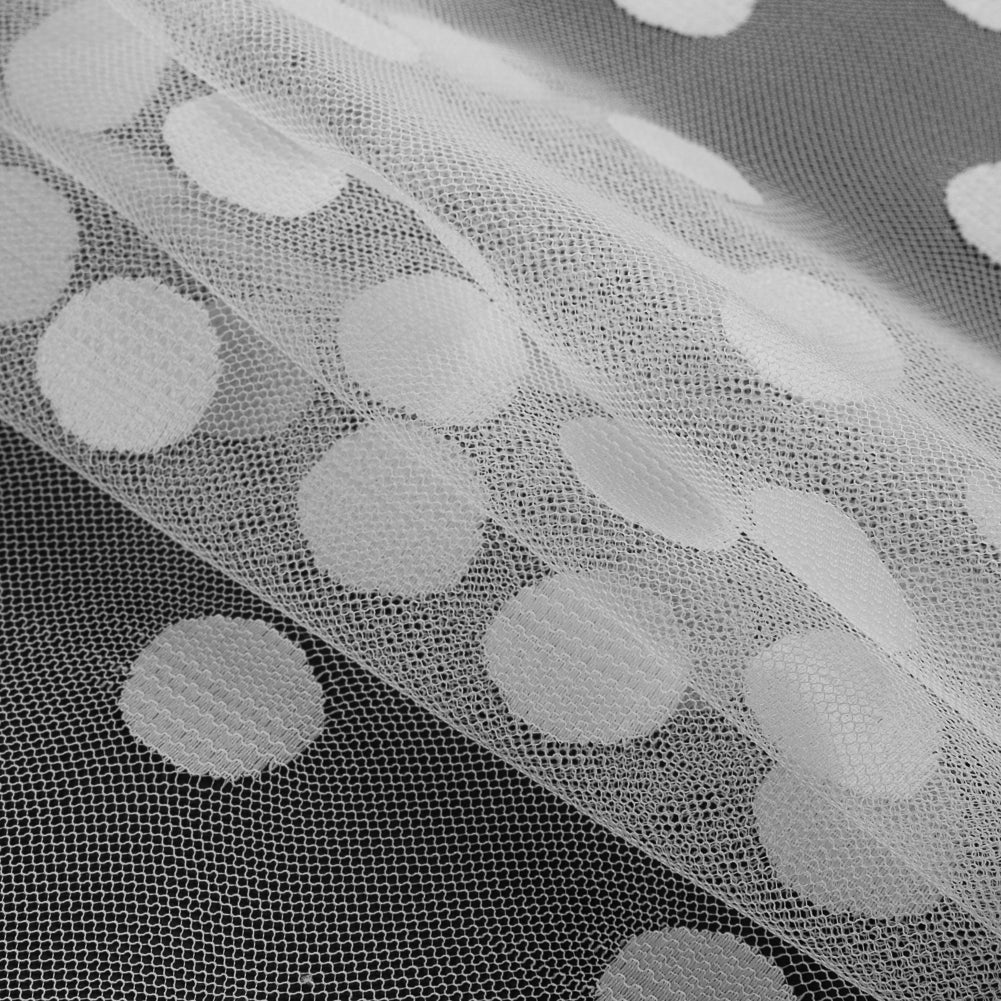 White Polka-Dotted Netting - Joann Fabrics