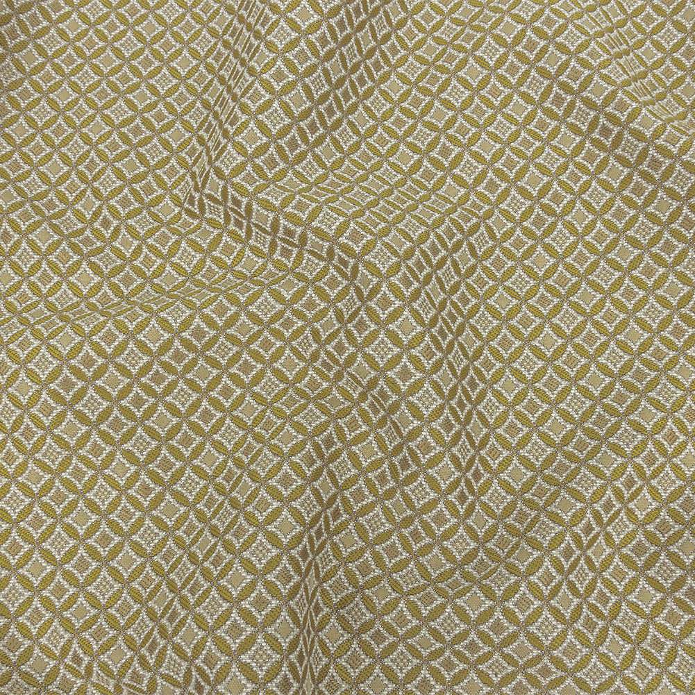 Gold Quatrefoil Blended Polyester Jacquard - Joann Fabrics