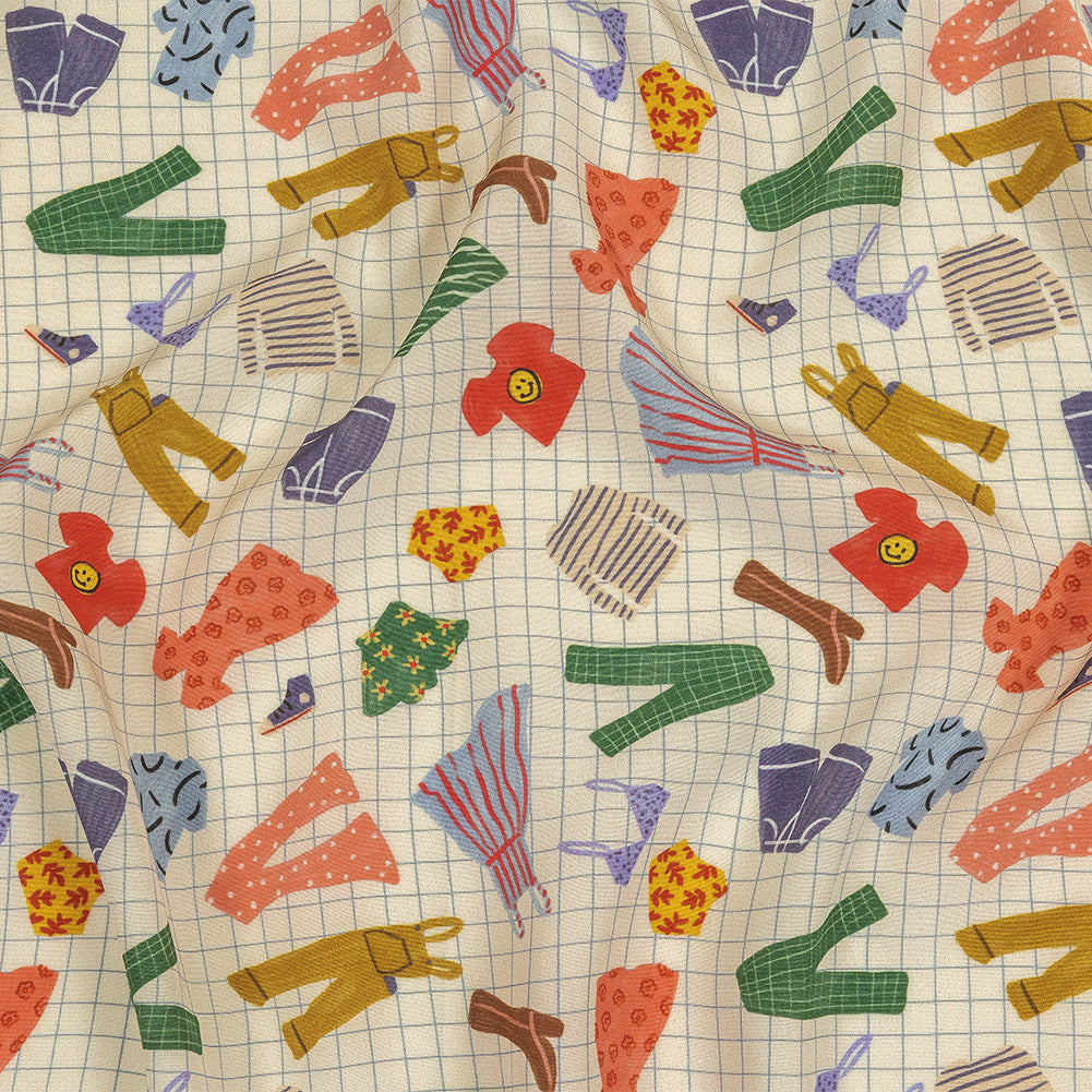 Mood Exclusive Crystal Gray Laundry Day Viscose Poplin - Joann Fabrics