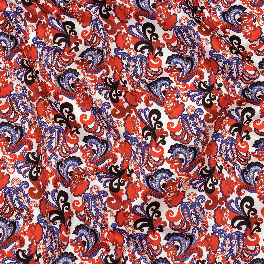 Red, White and Blue Paisley Cotton Sateen - Joann Fabrics