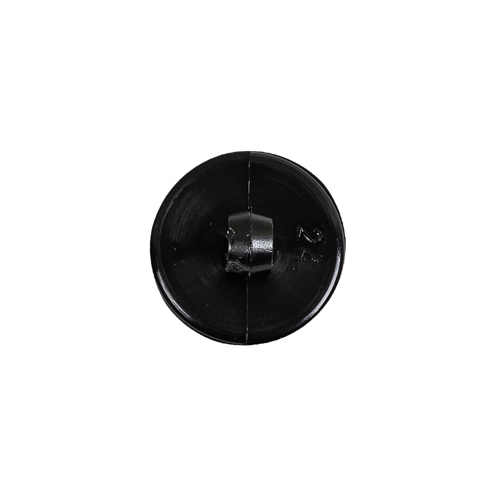 Italian Black Floral Etched Shank Back Button - 24L/15mm - Joann Fabrics