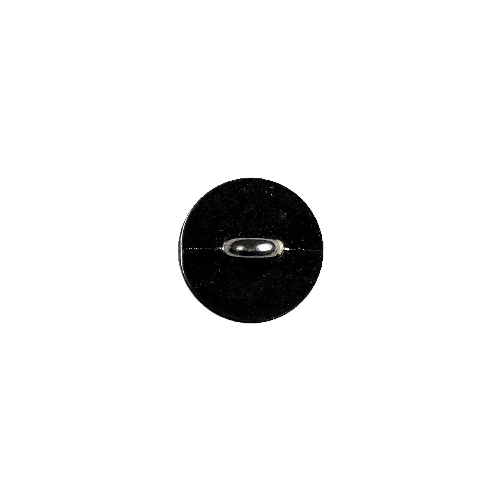 Gunmetal Circular Flat Top Metal Shank Back Button - 18L/11.5mm - Joann Fabrics