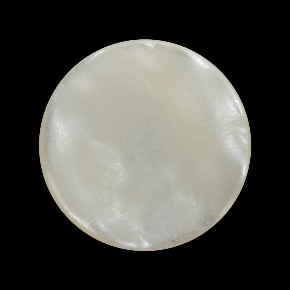 Plastic Shank Back Button - 44L/28mm - Iridescent White Swirl Shallow Dish - Joann Fabrics