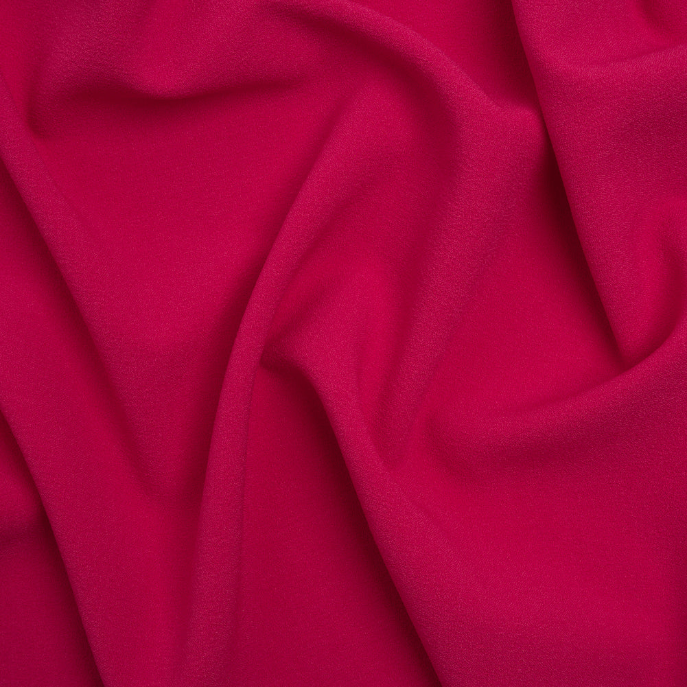 Stretch Polyester Crepe - Deep Pink - Designer Deadstock - Joann Fabrics