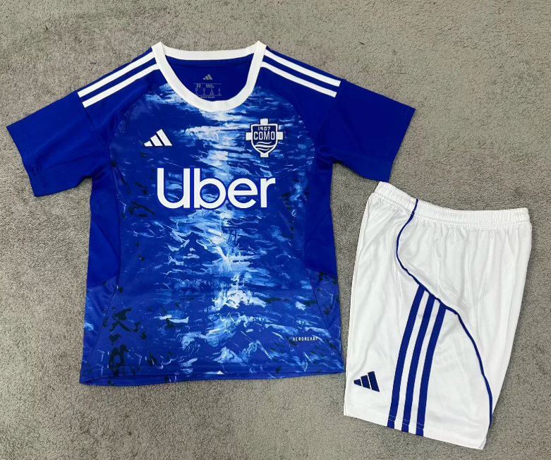 2025/2026 Como Home Football Shirt 1:1 Thai Quality Kids Size