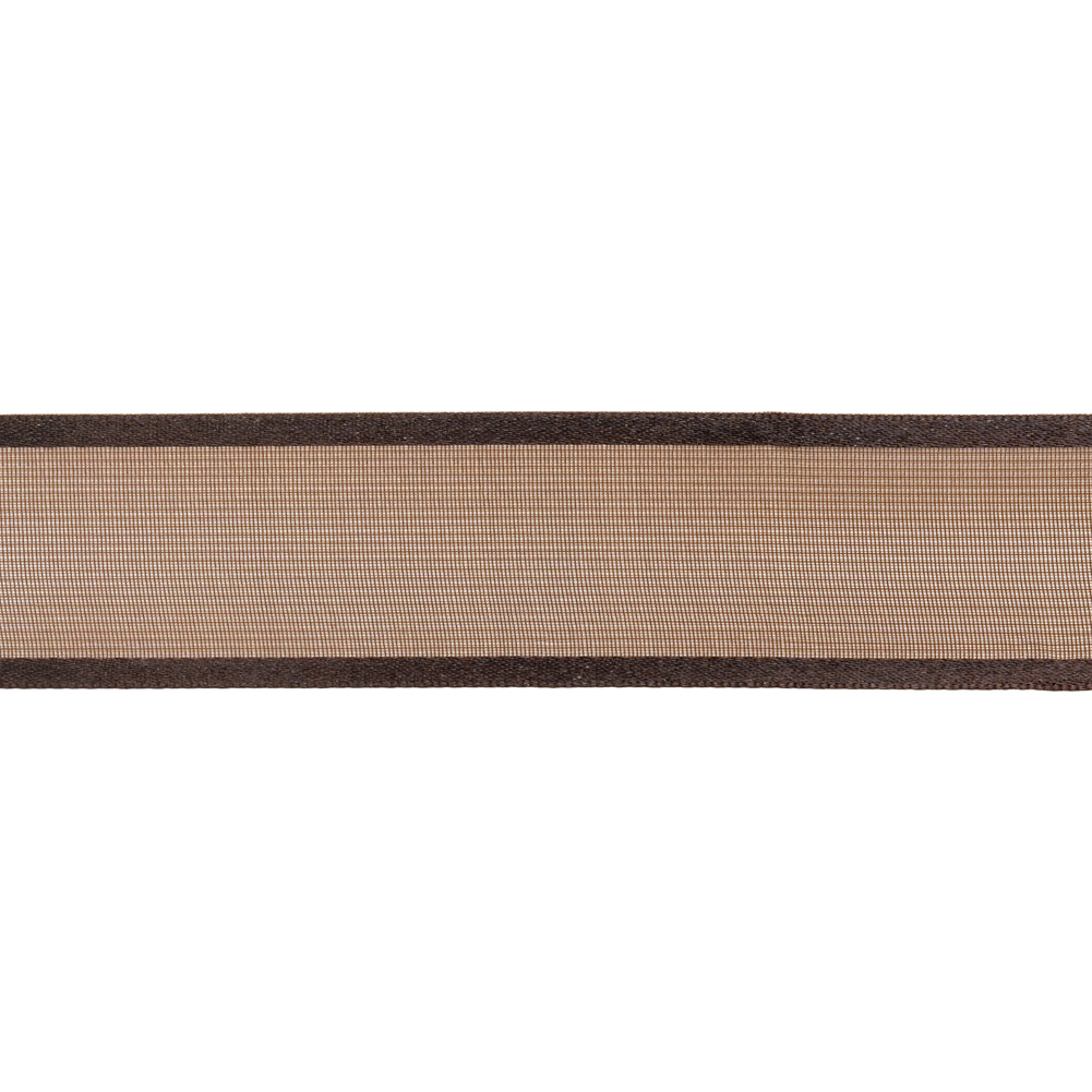 Sheer Ribbon with Double Faced Satin Edges - 1