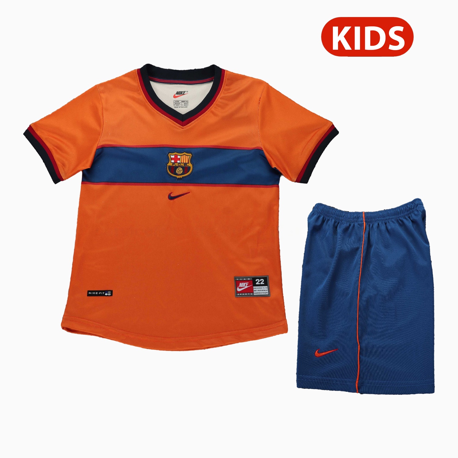 Retro Barcelona 1998-99 Third Kids Kit - UnitedFutballJersey