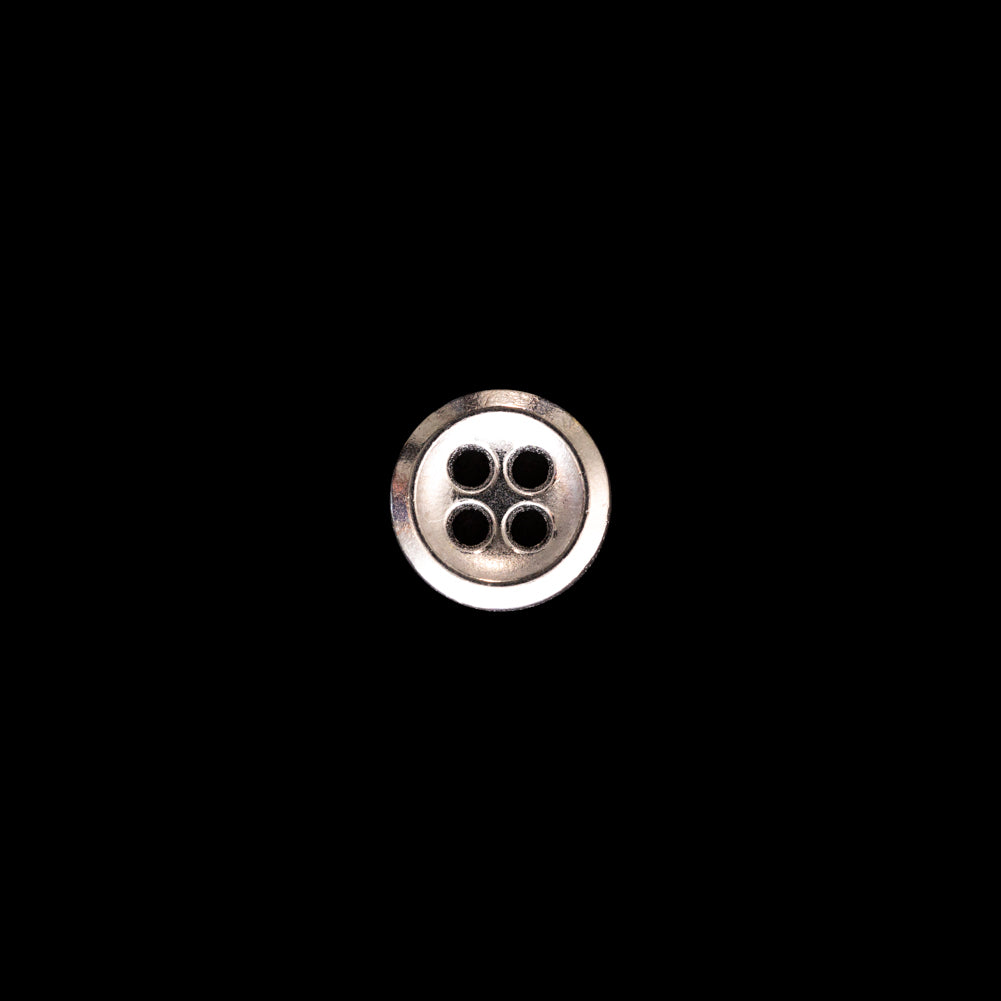 Italian Silver Metal 4-Hole Button - 14L/9mm - Joann Fabrics