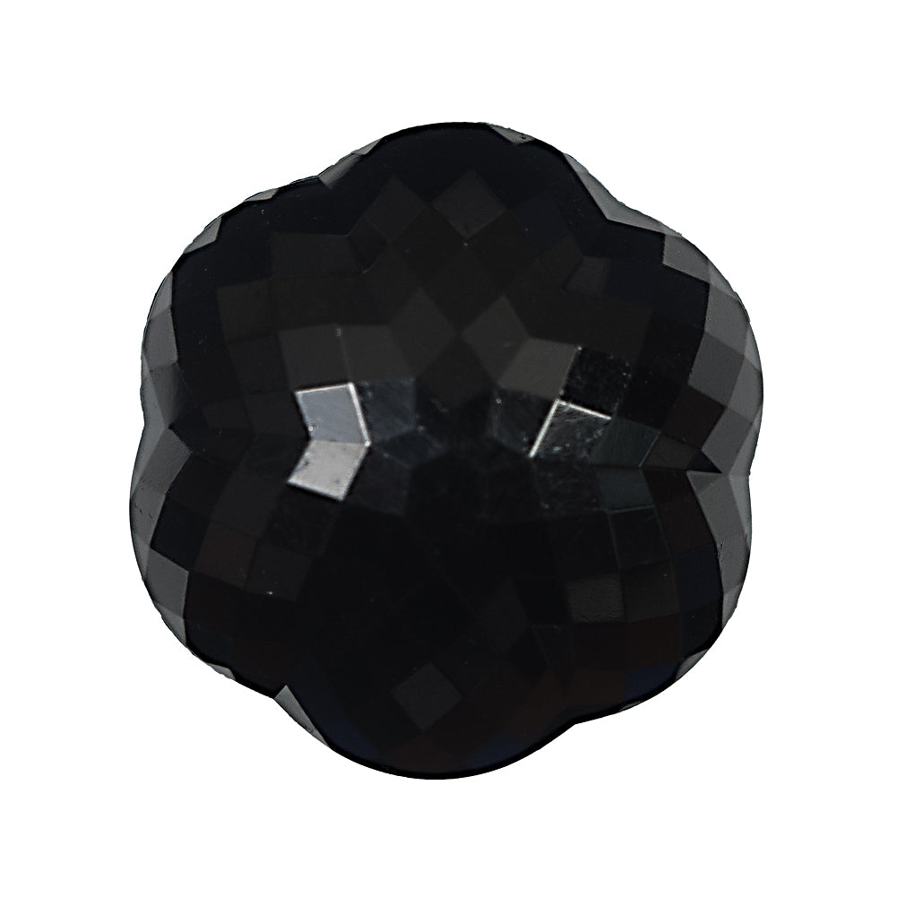 Italian Black Floral Beveled Shank Back Button - 48L/30.5mm - Joann Fabrics