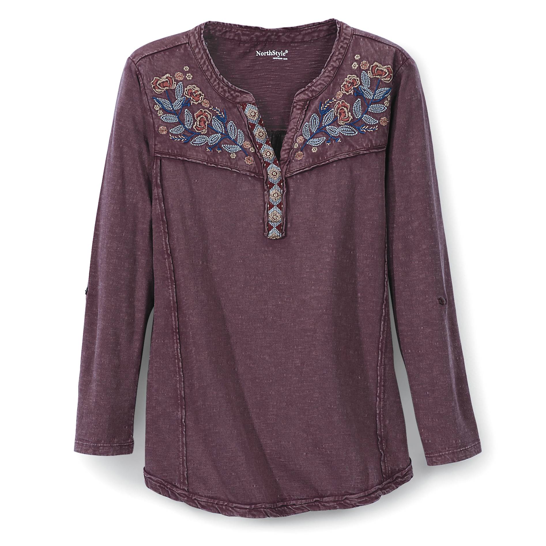 Embroidered Yoke Top - Northstyle Catalog