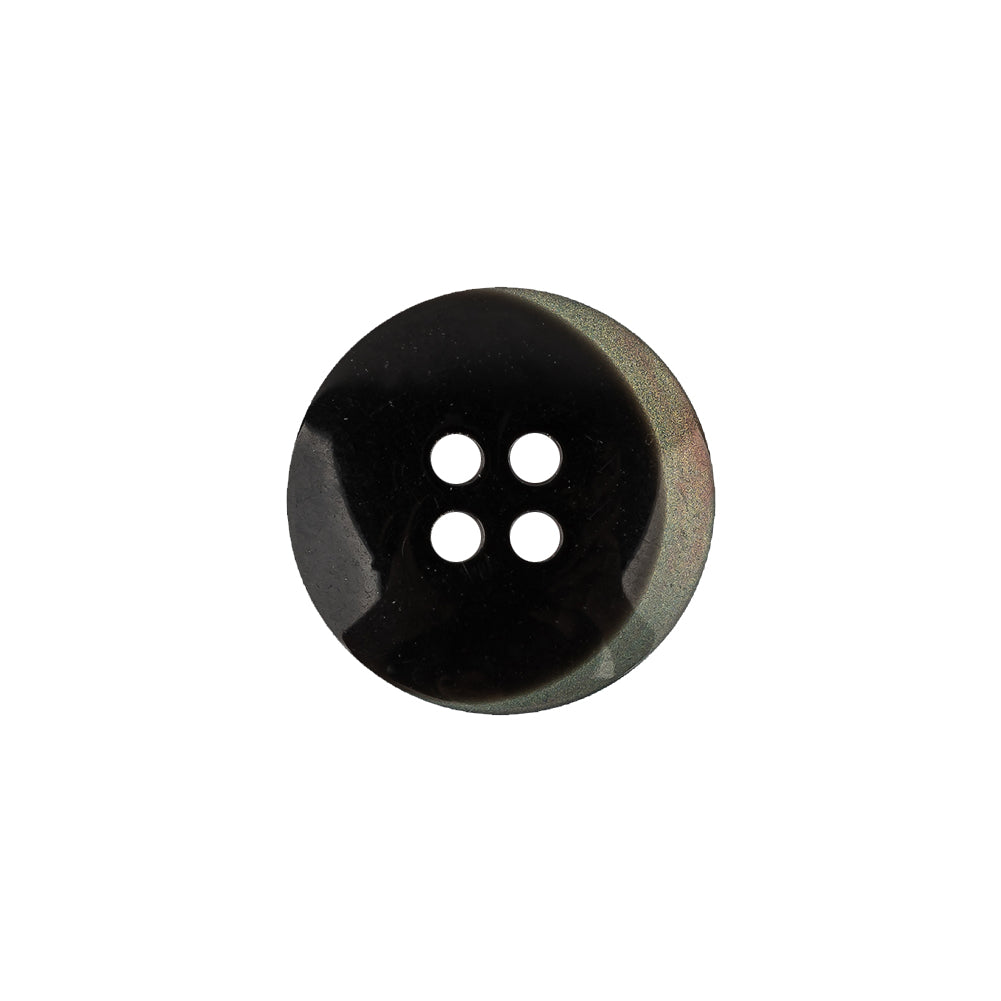 Iridescent Silver Blue and Brown Ombre 4-Hole Dish Style Jacket Button - 28L/18mm - Joann Fabrics
