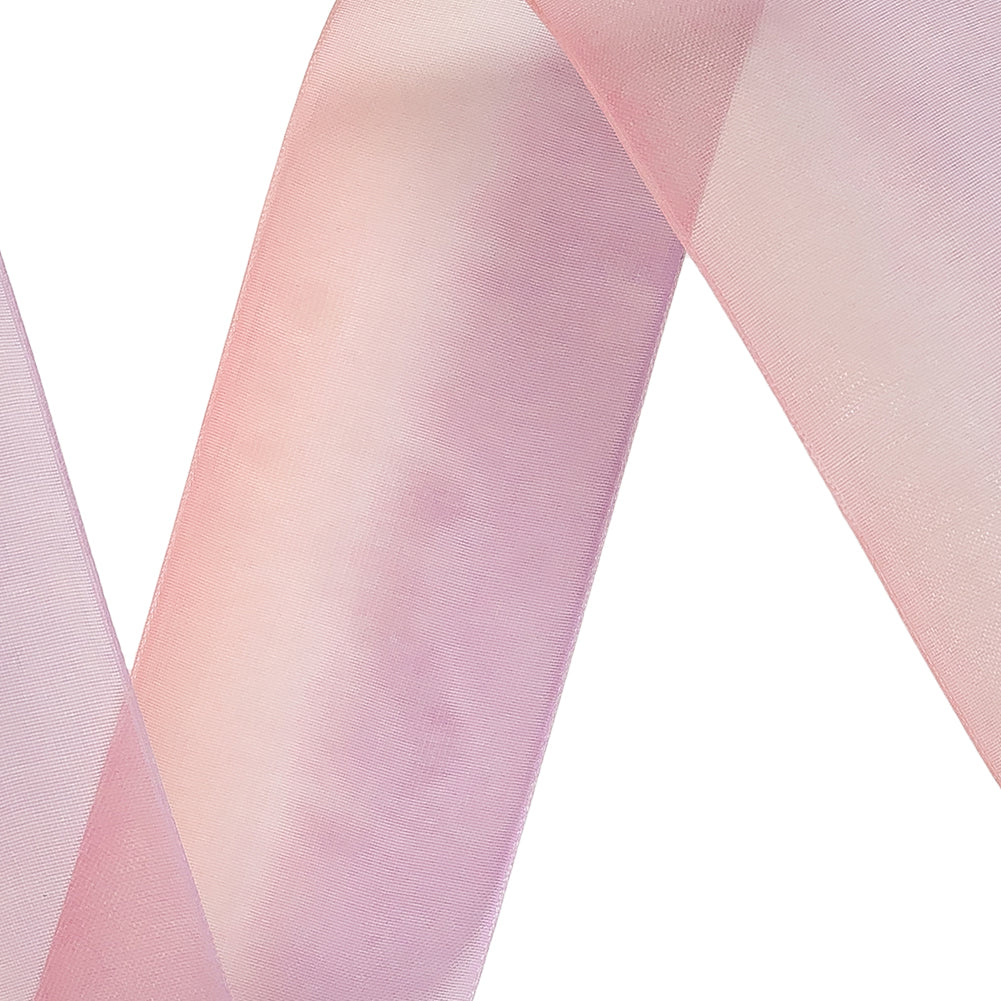 Sheer Royal Lilac and Pink Ombre Ribbon - 1.5
