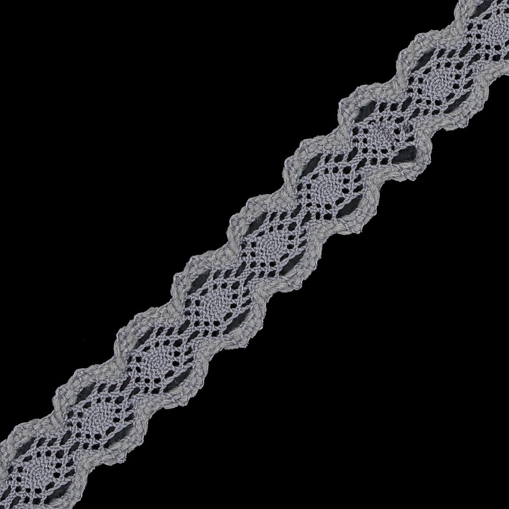 Silver European Crochet Trim - 0.875