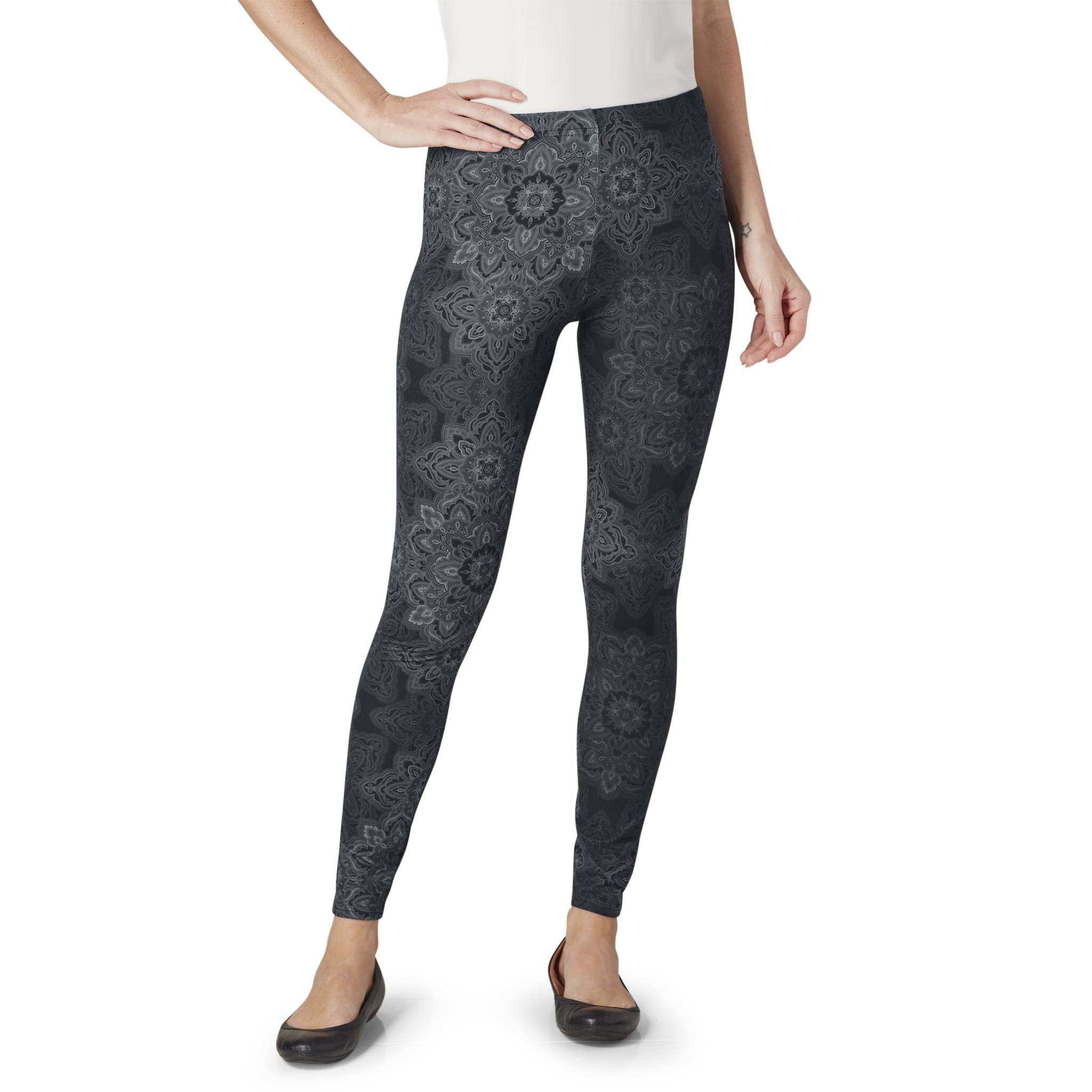 Brushed Medallion Print Leggings - Northstyle Catalog