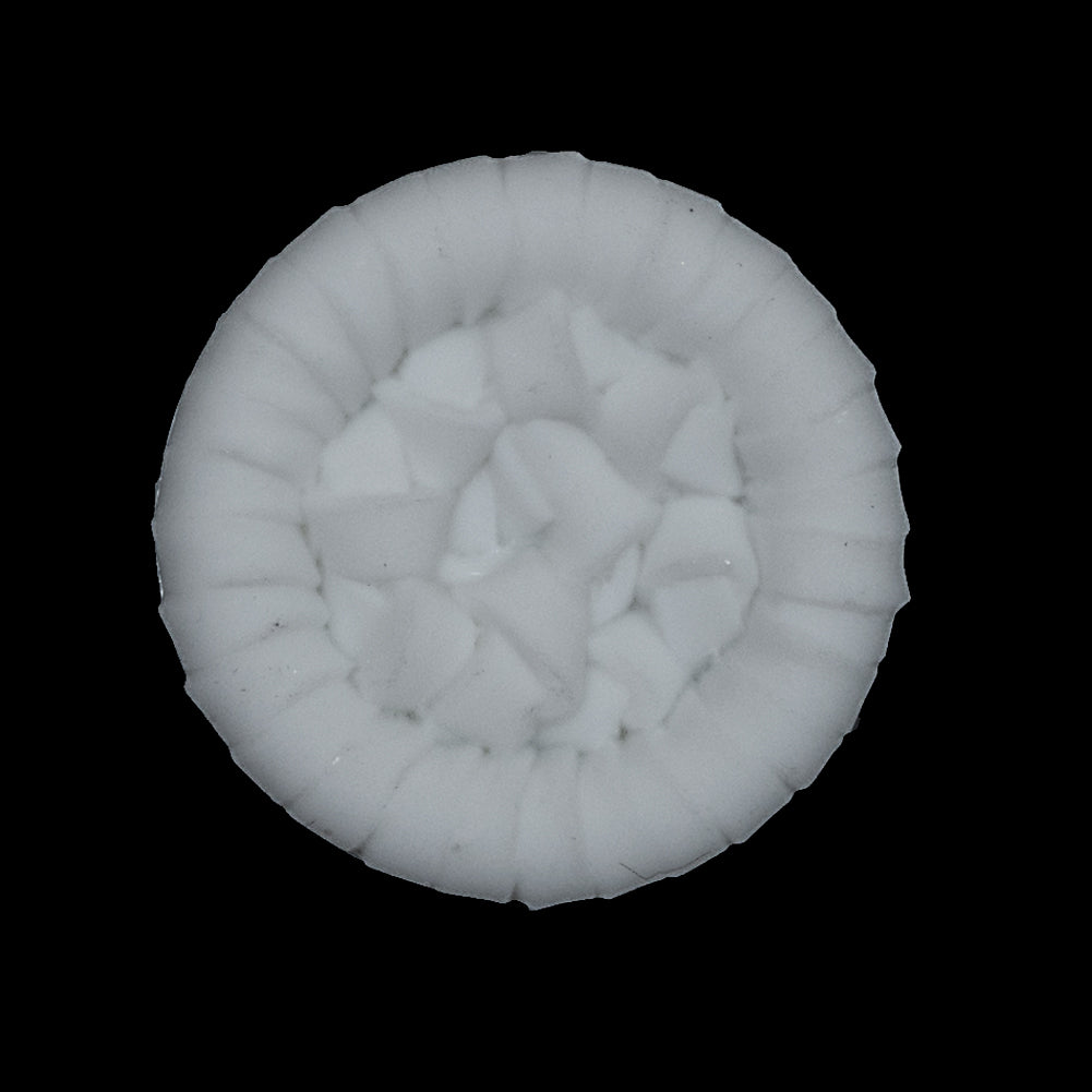 White Detailed Plastic Shank-Back Button - 44L/28mm - Joann Fabrics