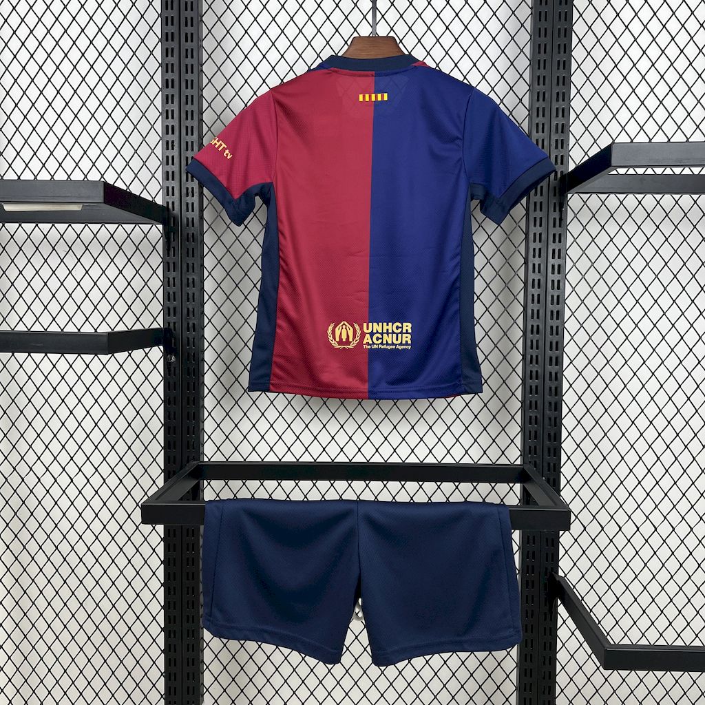 2024/2025 Barcelona x Travis Scott Collab Home  Football Shirt 1:1 Thai Quality Kids Size