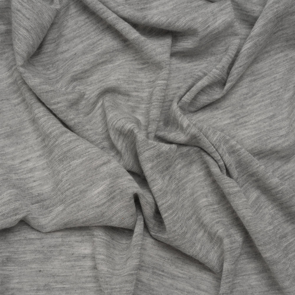 Lightweight Modal, Polyester and Cotton Jersey - Heathered Light Gray - Deadstock - Joann Fabrics