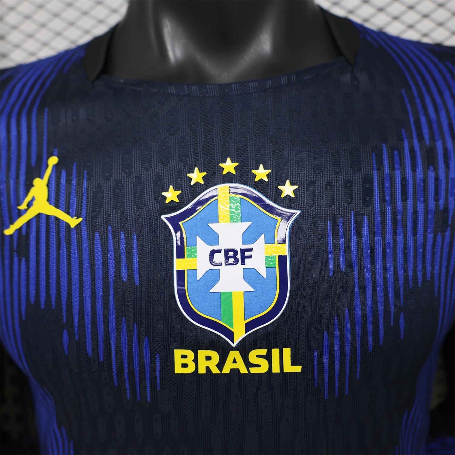 Brazil 2026 Away Blue Long Sleeves Jersey - Player Version - UnitedFutballJersey