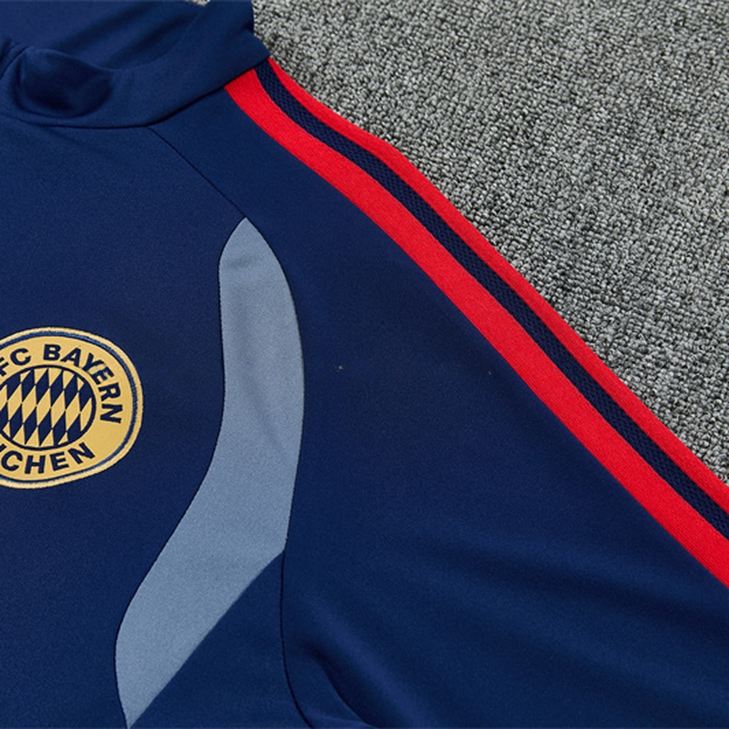 Bayern Munich 26-27 Long Sleeve Training Set - Deep Blue Top & Deep Blue Pants - UnitedFutballJersey