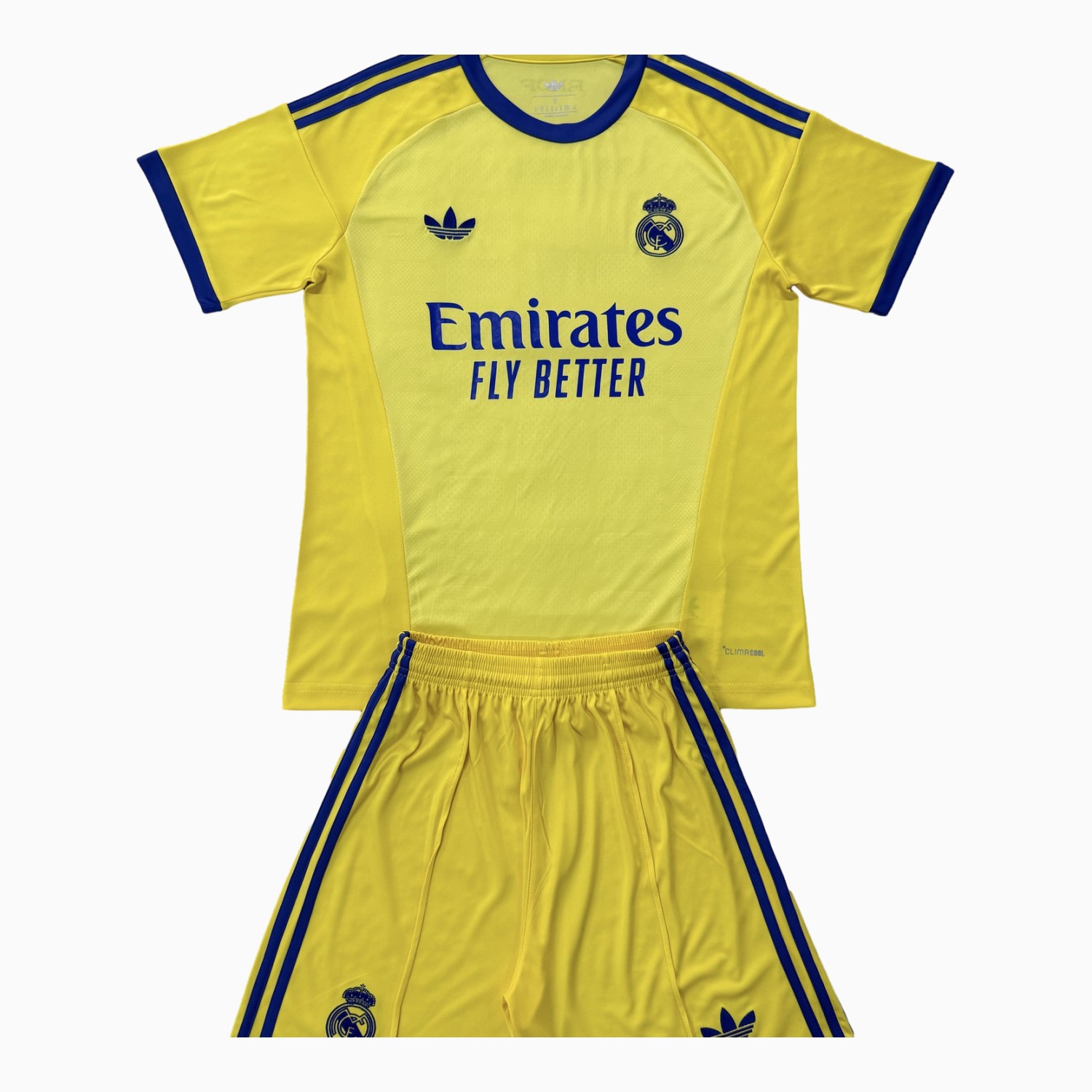 Real Madrid 26-27 Yellow Goalkeeper Men's Adult Jersey Set - Fans Version - UnitedFutballJersey