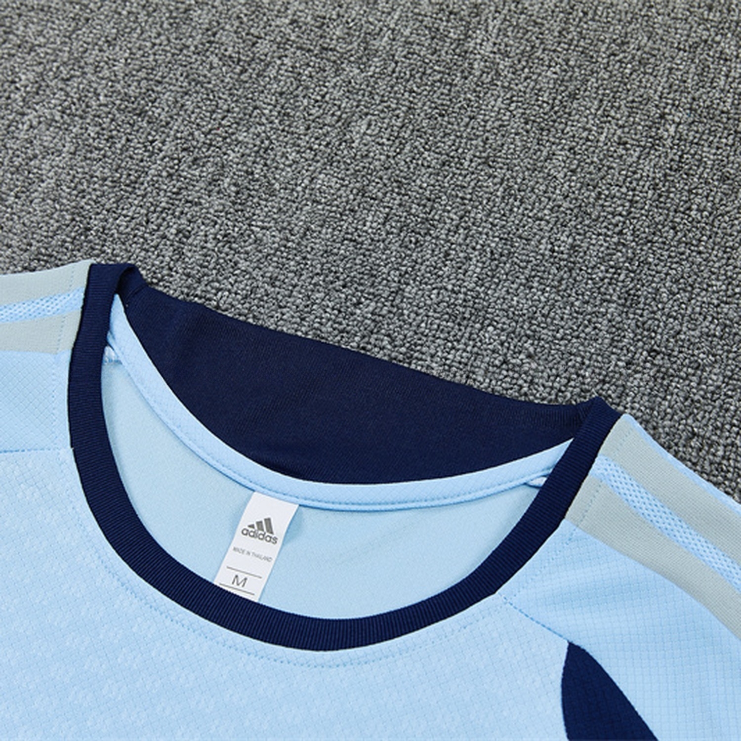 Ajax 26-27 Kids Short-Sleeve Training Set - Light Blue Top & Deep Blue Shorts - UnitedFutballJersey