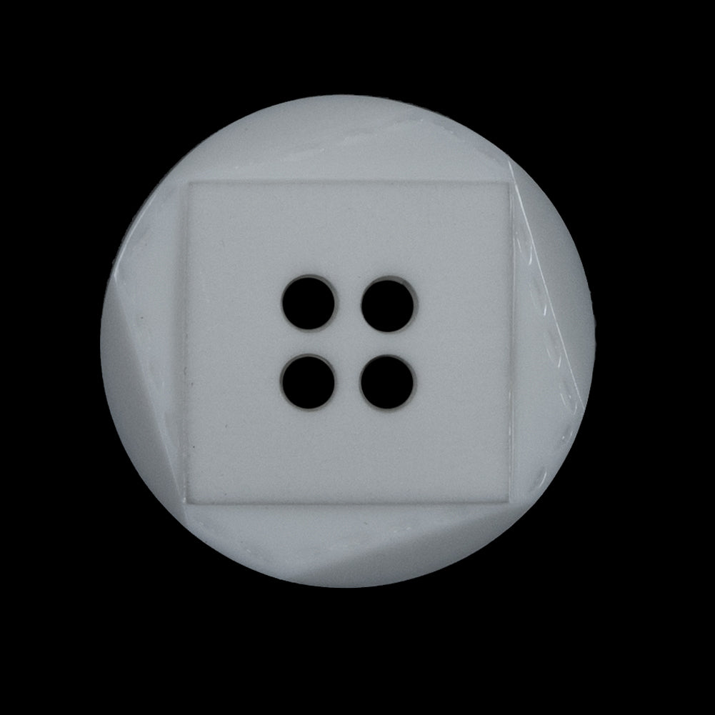 White Geometric Plastic Shank-Back Button - 44L/28mm - Joann Fabrics