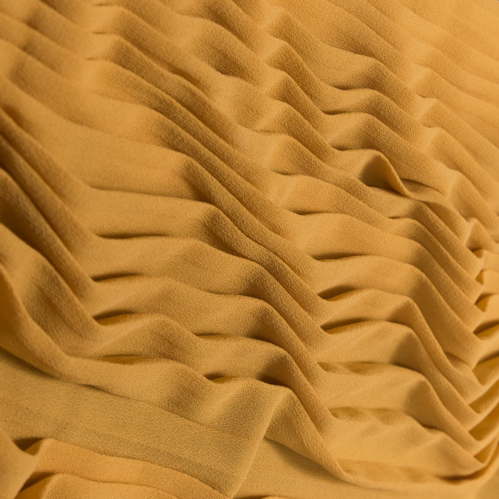 Accordion Pleated Chiffon - Mineral Yellow - Etereo Collection - Joann Fabrics