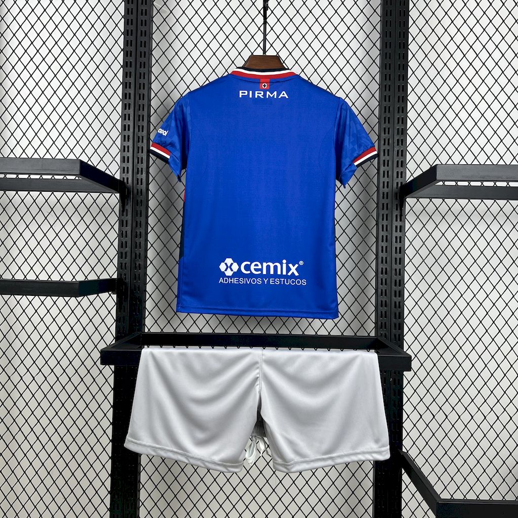 2025/2026 Cruz Azul Home Football Shirt 1:1 Thai Quality Kids Size