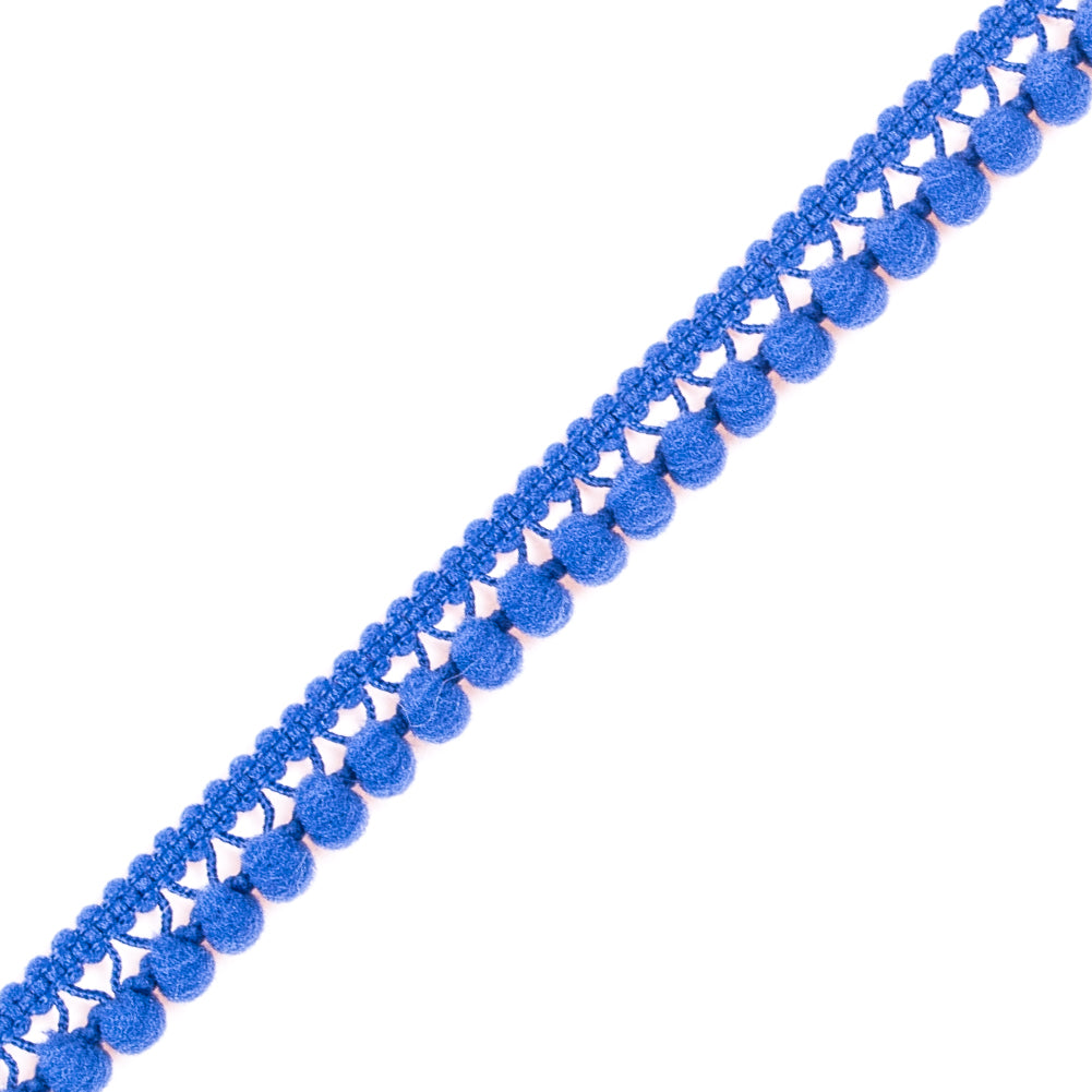 European Deep Royal Blue Single Row Mini Pom Pom Trim - Joann Fabrics