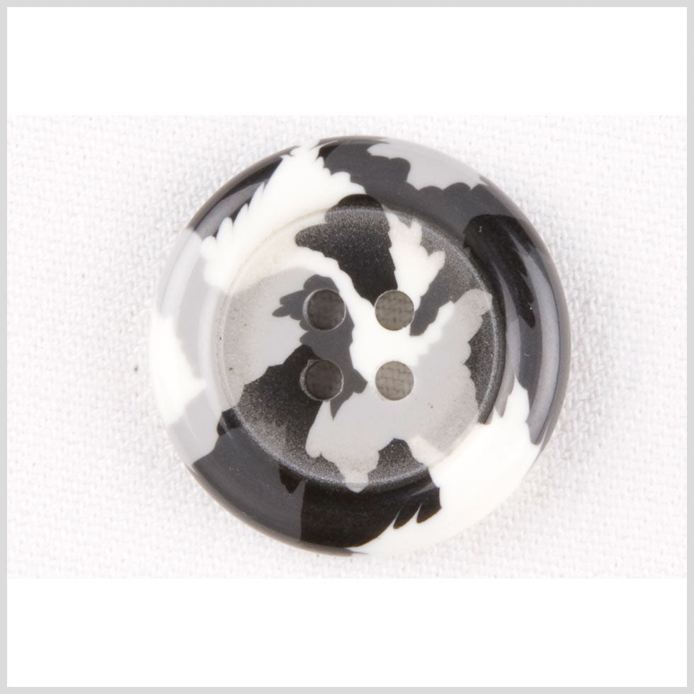 Black/White/Gray Plastic Button - 44L/28mm - Joann Fabrics