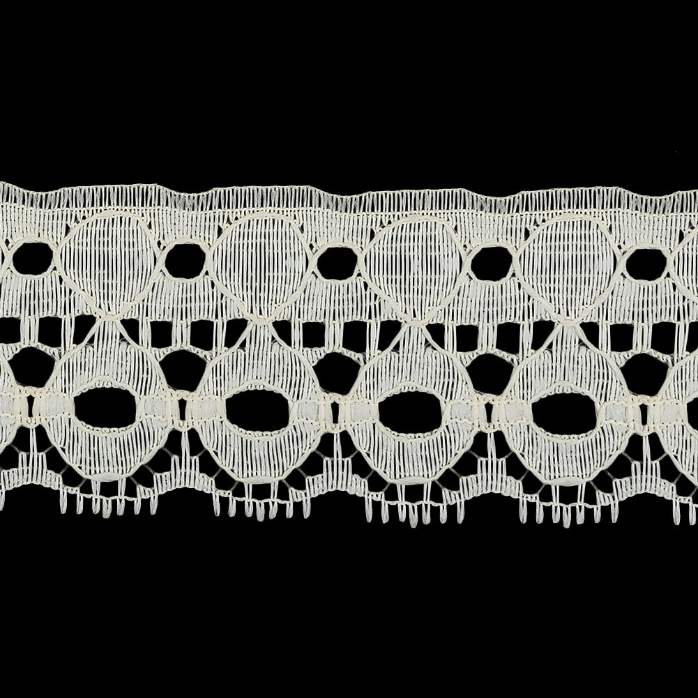 Ivory Geometric Lace Trim - 1.625