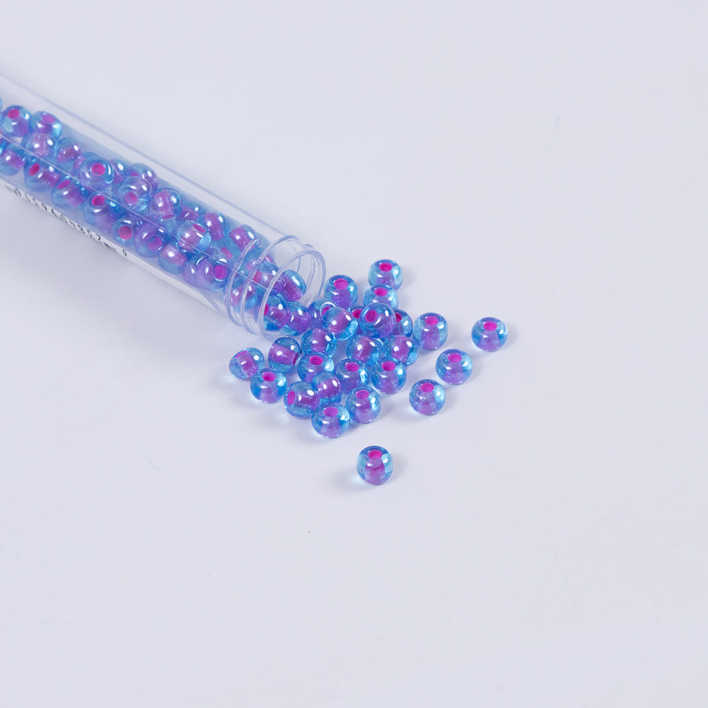 Purple Lined Aqua Czech Seed Beads - Size 2 - Joann Fabrics